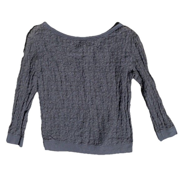 American Eagle Outfitters Lace Shirt Women's Medium Charcoal Grey Y2K Preppy - Picture 2 of 12